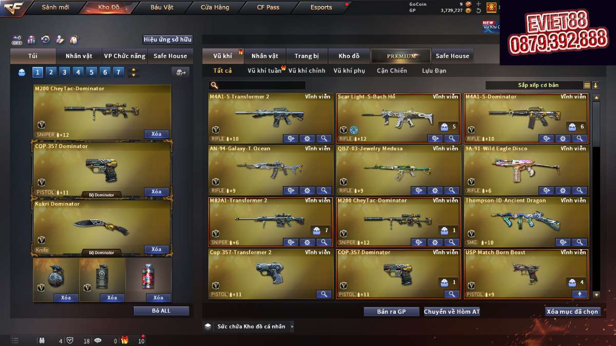 shop acc cf uy tin gia re